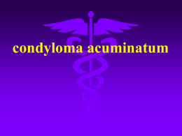 condyloma acuminatum.ppt