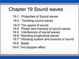Chapter19 Sound waves.ppt