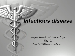 Chapter XV Infections Diseases & Parasitic Diseases