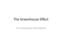 Greenhouse Effect diagrams