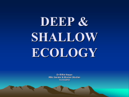 Deep Shallow Ecology