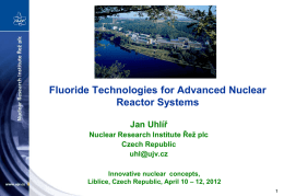 Fluoride technologies for advanced nuclear reactor systems