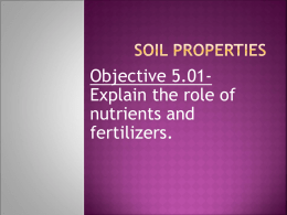 Soil Properties Obj 5.01