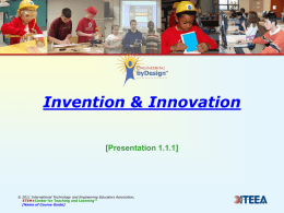 Presentation 1.1.1 Invention and Innovation
