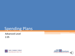 2.05 Spending Plan PowerPoint