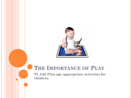 importance of play guided notes
