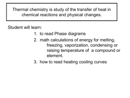 17 Thermal chemistry part one: Phase, Q, Curves