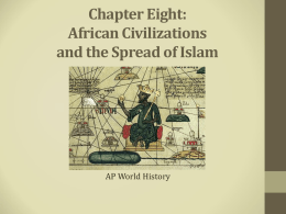 chapter 8 spread of islam to africa
