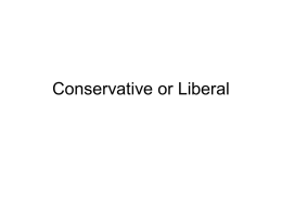 what do yo think situationsconservative or liberal