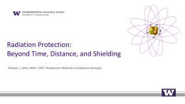 Radiation Protection: Beyond Time Distance and Shielding