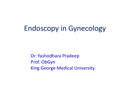 Endoscopy in Gynaecology [PPT]