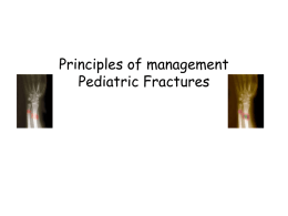 Principles of Pediatric Fractures [PPT]