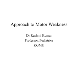 Approach to Motor Weakness [PPT]