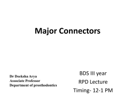 Major Connectors [PPT]