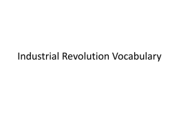 industrial revolution vocabulary ml