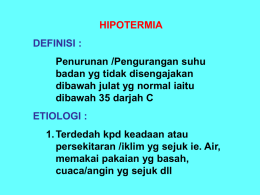 2.6.2 - hipotermia