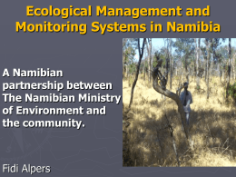FIDI. Ecological Mngt and Monitoring Systems BNP Nairobi CBD 28 Jan 2016    