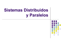Diapositivas: Sistemas Distribuidos