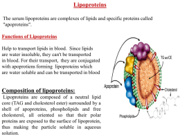 Lec5 Lipoproteins.ppt