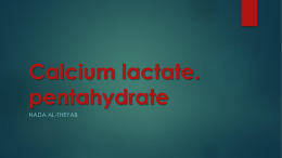 LAB. 4 Calcium lacta..