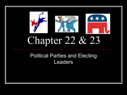 chapter 22  23- political parties