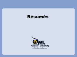 Resume PowerPoint
