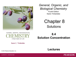 4. Solution Concentrations