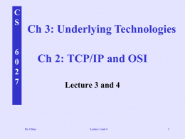 Lecture 3 and 4 ( ppt )