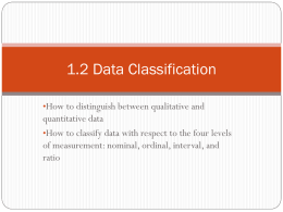 1.2 Data Classification