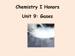 Unit 9 Gases