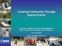 Creating Community Through Special Events (March 31.08).ppt