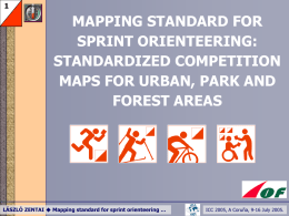 Mapping standard for sprint orienteering: standardized competition maps for urban, park and forest areas