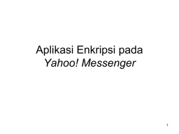 Aplikasi Enkripsi pada Yahoo Messenger!