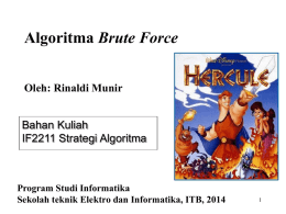 Algoritma Brute Force (ppt)