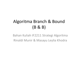 Algoritma Branch and Bound (2014) (pptx)