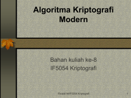Algoritma Kriptografi Modern (ppt) )