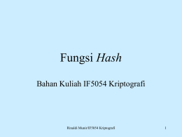 Fungsi hash (ppt)