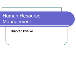 Human Resource Management Chapter 12.ppt