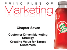 chapter 7 Customer-Driven Marketing Strategy.ppt