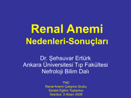 Renal anemi-Fizyopatoloji