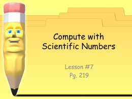 Compute with Scientific Notation