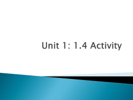 1.4 activity