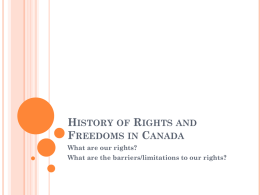 history of rights and freedoms