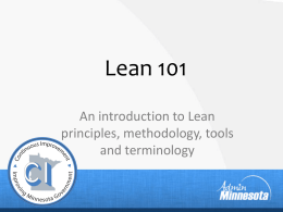 Lean 101 Train the Trainer Deck (PPT)