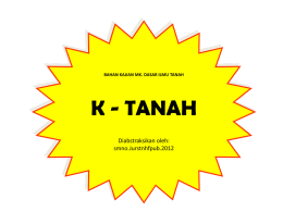 KOMPENDIUM KALIUM DALAM TANAH