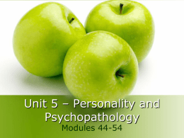 personality  psychopathology