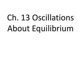 ch. 13 apb oscillations about equilibrium