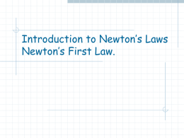 ap ch 5 newtons laws - student