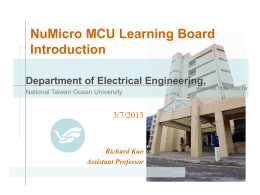 1.NuMicro_MCU_Learning_Board_Introduction.ppt