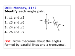 Unit D Chapter 3.2 (Angles and Parallel Lines)